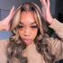 Honey Blond Highlight Glueless 5x5 HD lace Wigs Straight Wear Go Human Hair wigs Body Wave