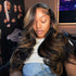 Highlight Body Wave 13x4 Lace Front Wigs 1B30# brown Glueless HD Human Hair Wigs