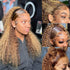 Honey blond highlight 427# 360 Lace Frontal Wig Deep Wave Water Wave Pre Plucked Human Hair Wigs