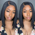 Wear And Go 5x5 Lace Closure wig Glueless HD Straight Bob wig Pre Cut Human Hair Wigs