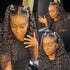 Deep Wave 13x4 HD Transparent Lace Front Wig Human Hair Glueless Lace Wigs