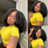 Full Curly 13x4 Bob Wig Lace Front Wigs Human Hair Pre Plucked lace closure wig