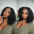 Full Curly 13x4 Bob Wig Lace Front Wigs Human Hair Pre Plucked lace closure wig