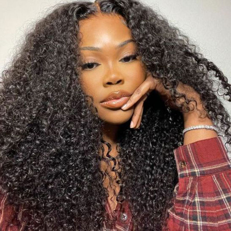 Pre-Cut HD Lace Wig Wear & Go Curly 5x5 Lace Closure Wig Easy to Install
