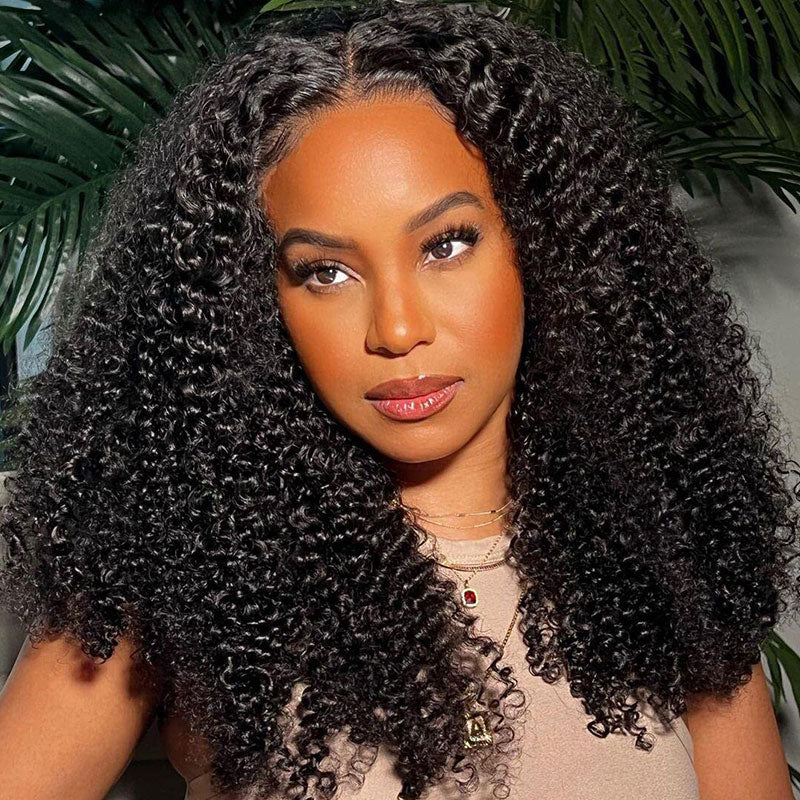 Pre-Cut HD Lace Wig Wear & Go Curly 5x5 Lace Closure Wig Easy to Install