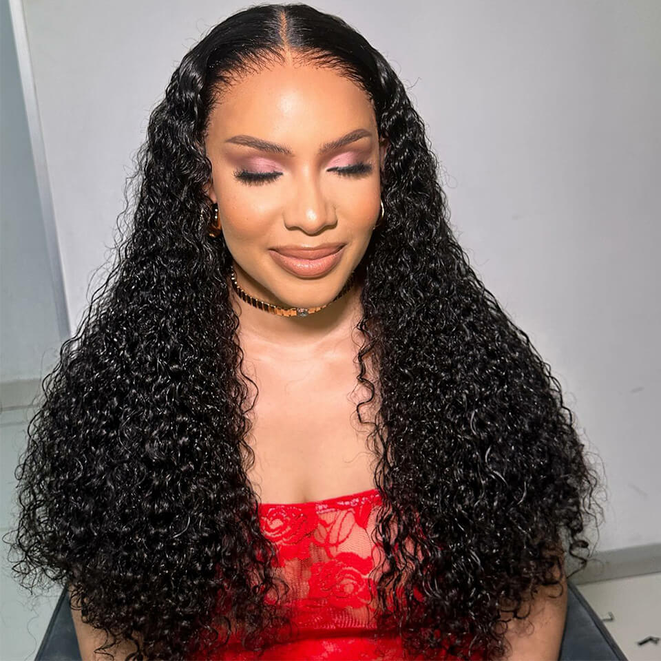 Jerry Curly HD 13x4 Lace Front Wig Thick Curly Hair Glueless Wigs