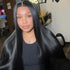 Jet Black Straight lace frontal wig 13x6 human hair wigs for women