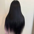 Jet Black Straight lace frontal wig 13x6 human hair wigs for women