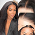 Kinky Straight glueless wigs 9x6 pre max HD lace front wig Yaki human hair wig