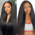 Kinky Straight glueless wigs 9x6 pre max HD lace front wig Yaki human hair wig