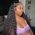 Deep Wave 13x4 HD Transparent Lace Front Wig Human Hair Glueless Lace Wigs