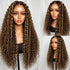 Ombre Highlight Deep Curly Lace Front Wigs Pre Plucked HD Wig 13*4 5*5 4*4 Invisible Curly Lace Wigs