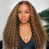 Ombre Highlight Deep Curly Lace Front Wigs Pre Plucked HD Wig 13*4 5*5 4*4 Invisible Curly Lace Wigs