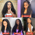 Skin Melt HD Lace Wigs Jerry Curly Hair 13x6 Lace Front Human Hair Wigs For Women