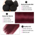 Ombre Color Straight Human Hair 3 Bundles 1B/99J Brazilian Virgin Hair Extensions