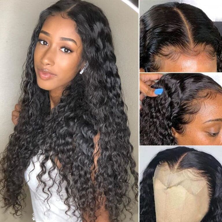 5x5 Water Wave Lace Wig Lace Closure Wigs