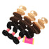 Body Wave Human Hair 3 Bundles Ombre Color Brazilian Remy Virgin Hair Weave