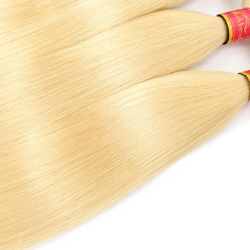 613 Blonde Hair 4pcs/lot Brazilian Straight Virgin Human Hair Weave