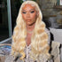 613 Blonde Hair Body Wave 13x4 Lace Front Wigs Human Hair Wig Pre-plucked