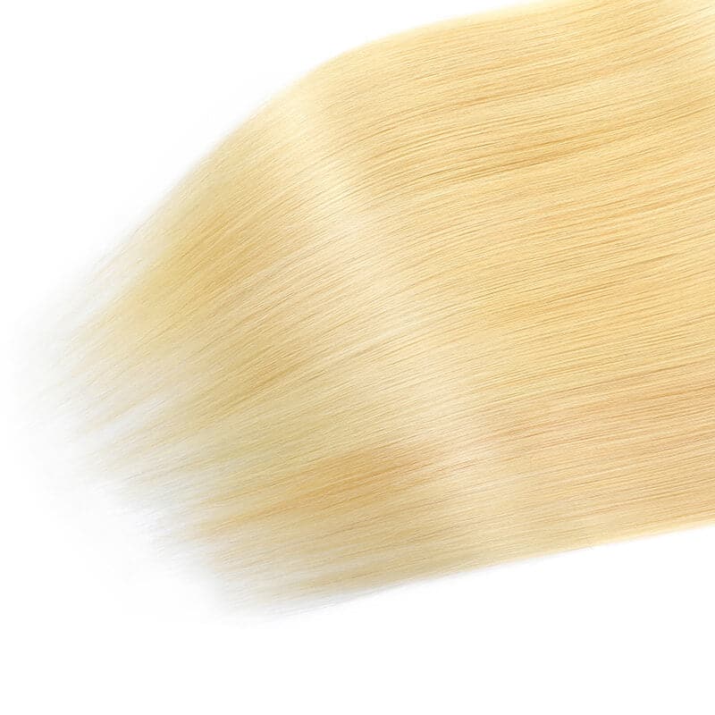 WorldNewHair #613 Straight Hair 3 Bundles Blonde Color Brazilian Human Virgin Hair Weave