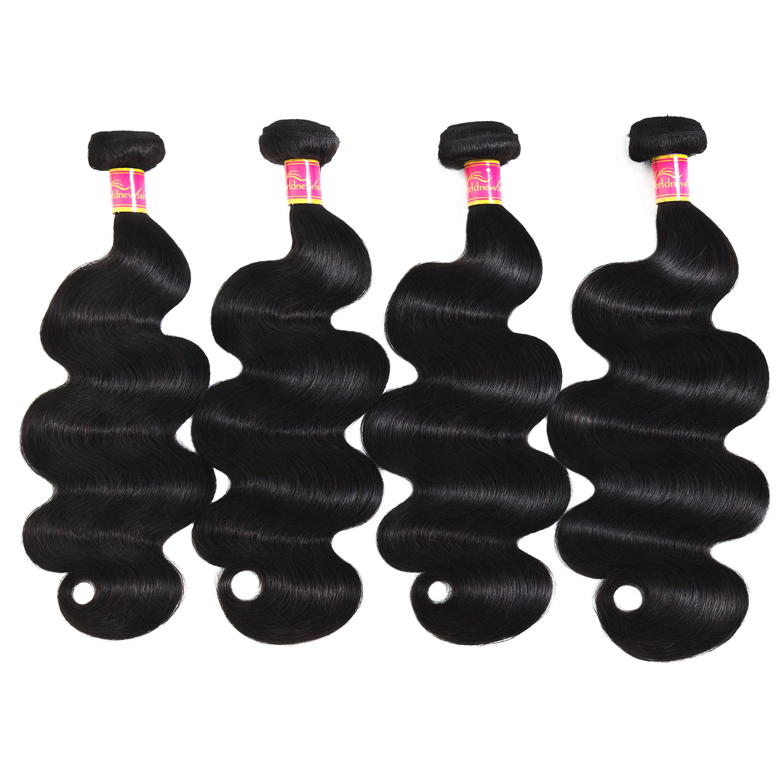 Brazilian Body Wave Human Hair 4 Bundles Virgin Remy Hair Extension For Sale