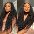 Kinky Curly 5x5 HD Transparent Lace Closure Wig Pre Plucked Natural Hairline Human Hair Wig