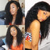 Long Deep Curly 13x4 Lace Front Wigs Hand-tied Human Hair Wigs Natural Hairline