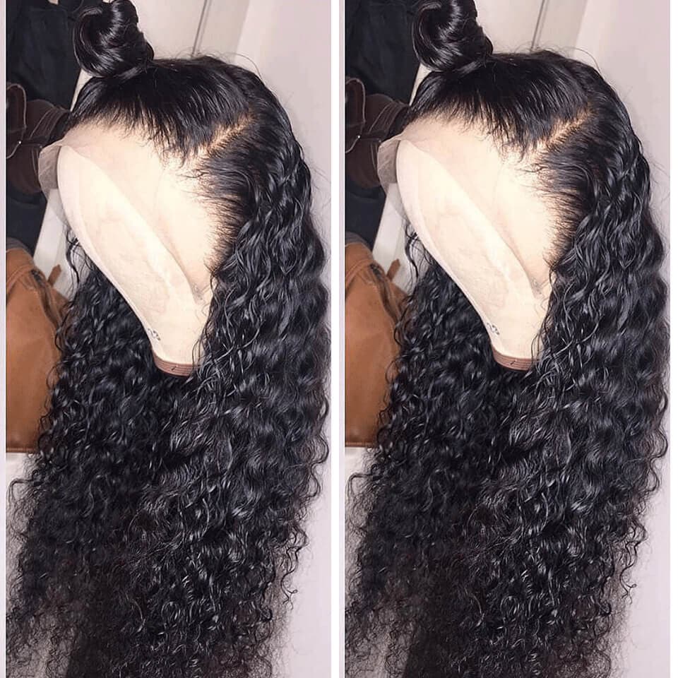 Clearance Sale Deep Wave 13x4 Lace Front Wig With Baby Hair High Density Human Hair Wigs