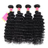 Unprocessed Human Hair Bundles 4 pcs/pack Deep Wave Virgin Hair Weft Natural Color