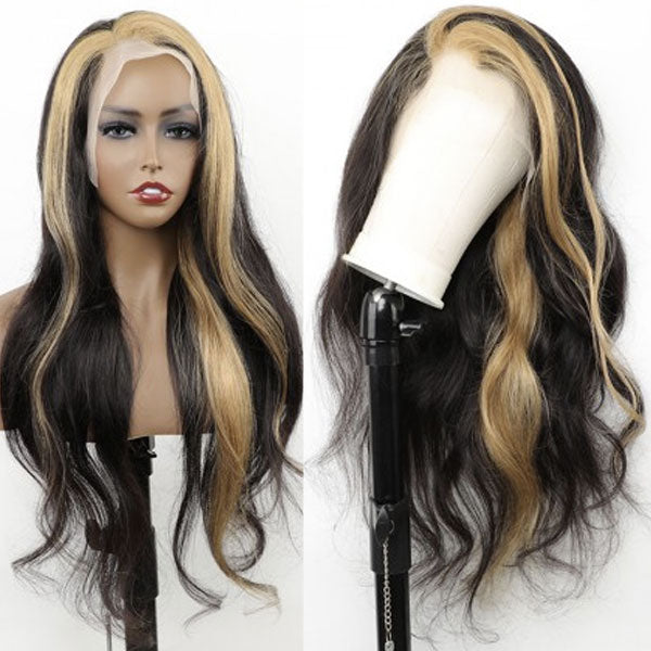 Customized Color Top Grade Human Hair Weave Hairstyles 13x4 Lace Front Wigs