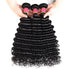 Unprocessed Human Hair Bundles 4 pcs/pack Deep Wave Virgin Hair Weft Natural Color
