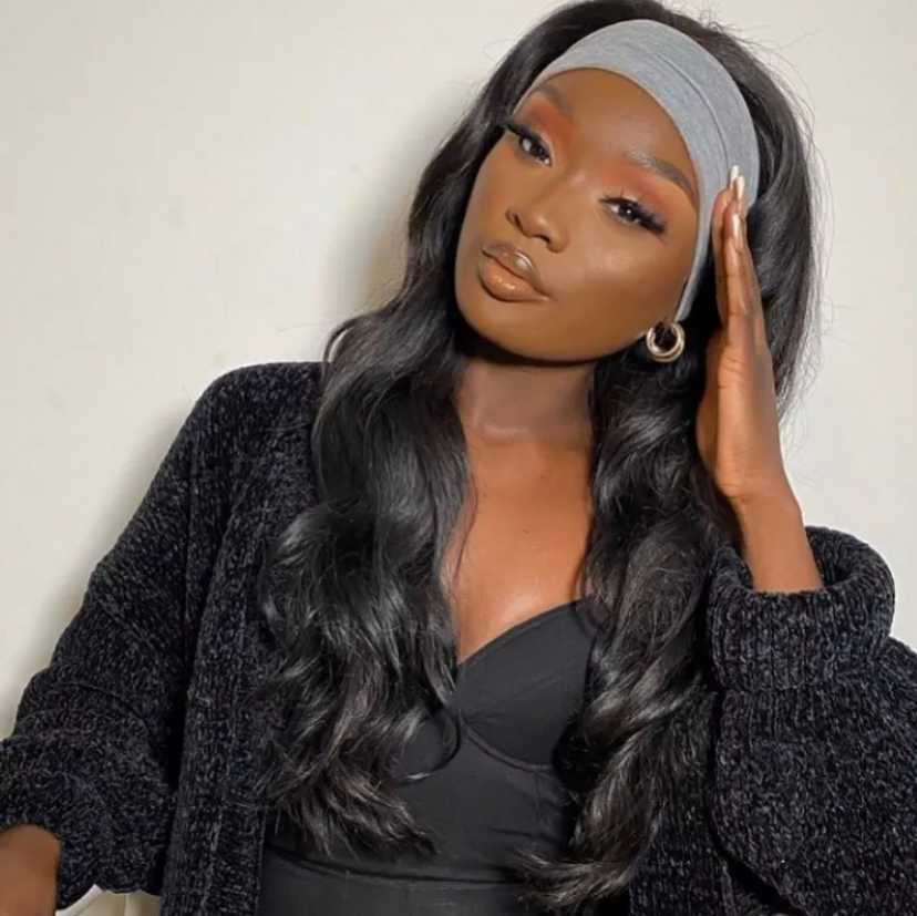 Body Wave Headband Wig Human Hair Glueless Wig