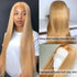 #27 Honey Blonde Human Hair Colored 13x4 Lace Front Wigs For Black Women