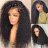 Kinky Curly 360 HD Lace Frontal Wig Pre Plucked 100% Virgin Real Human Hair Wigs