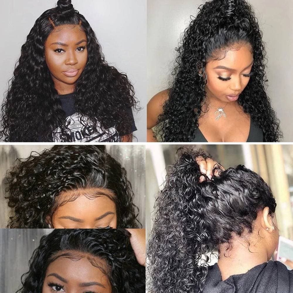Skin Melt HD Lace Wigs Jerry Curly Hair 13x6 Lace Front Human Hair Wigs For Women