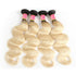 WorldNewHair Blonde Body Wave Hair 4 Bundles Brazilian Ombre Body Wave Human Virgin hair Weft