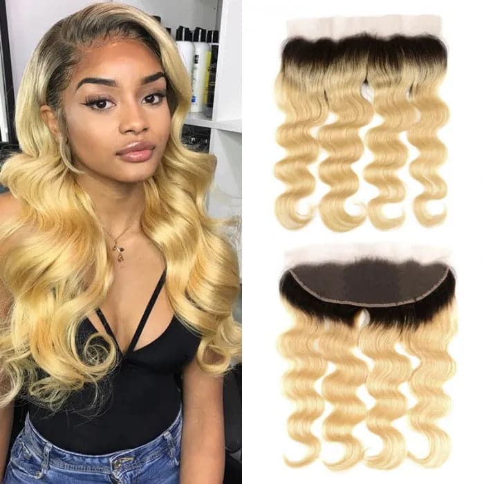 1B/613 Body Wave Lace Frontal Closure With Baby Hair