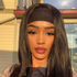 Long Straight Hair Headband Wigs Human Hair Glueless Wigs 180% Density Natural Black