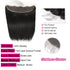 Straight Human Hair 13x4 Lace Closure Frontal Swiss Lace 100% Natural Hairline