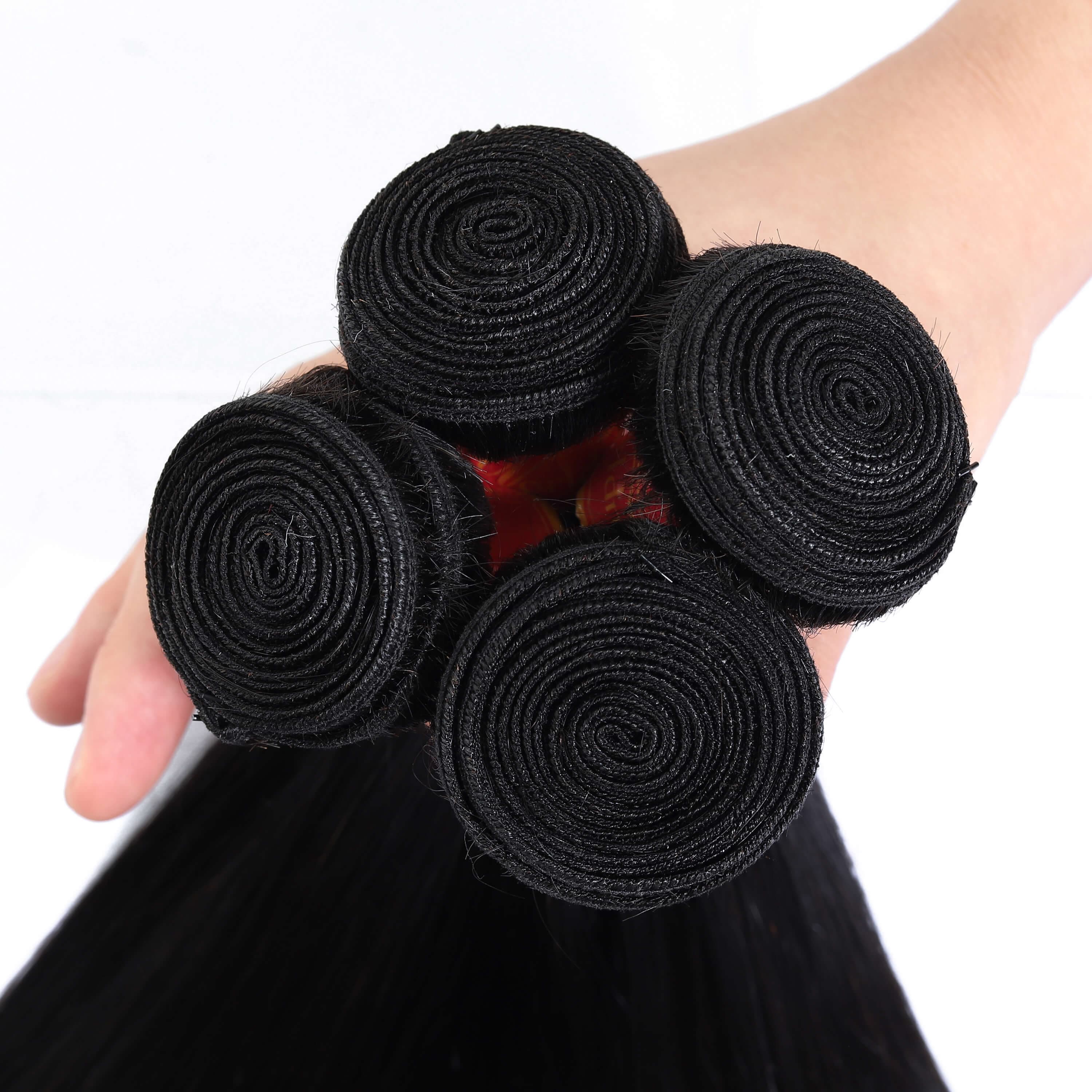 WorldNew Hair 3 Bundles Bone Straight Malaysian Human Hair Weaving