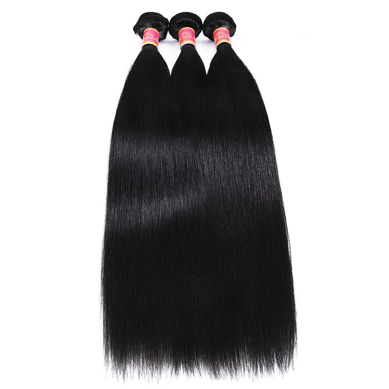 WorldNew Hair Bundles Human Weaves Virgin Straight Brazilian Hair 3 Bundles