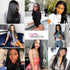 WorldNewHair 3pcs Human Hair Bundles With Lace Frontal Straight Virgin Hair Weave