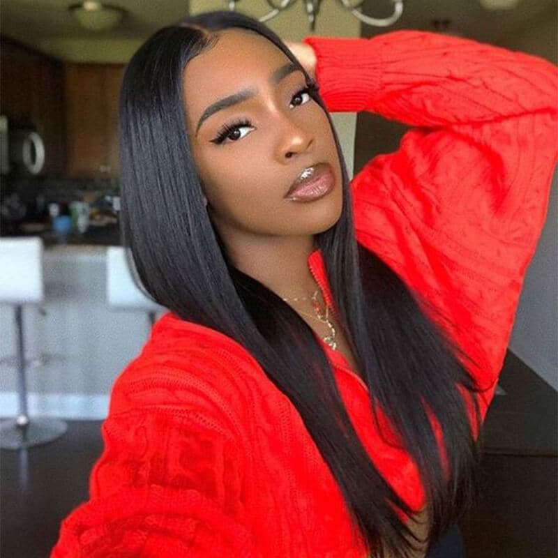 Unprocessed Straight Human Hair 4 Bundles Brazilian Virgin Long Straight Hair Weft