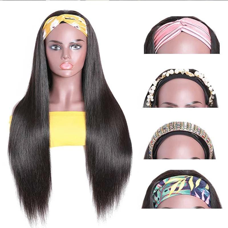 Flash Sale Glueless Headband Straight Hair Wigs No-Lace&No-Glue For Beginner Wig
