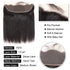 WorldNewHair 3pcs Human Hair Bundles With Lace Frontal Straight Virgin Hair Weave