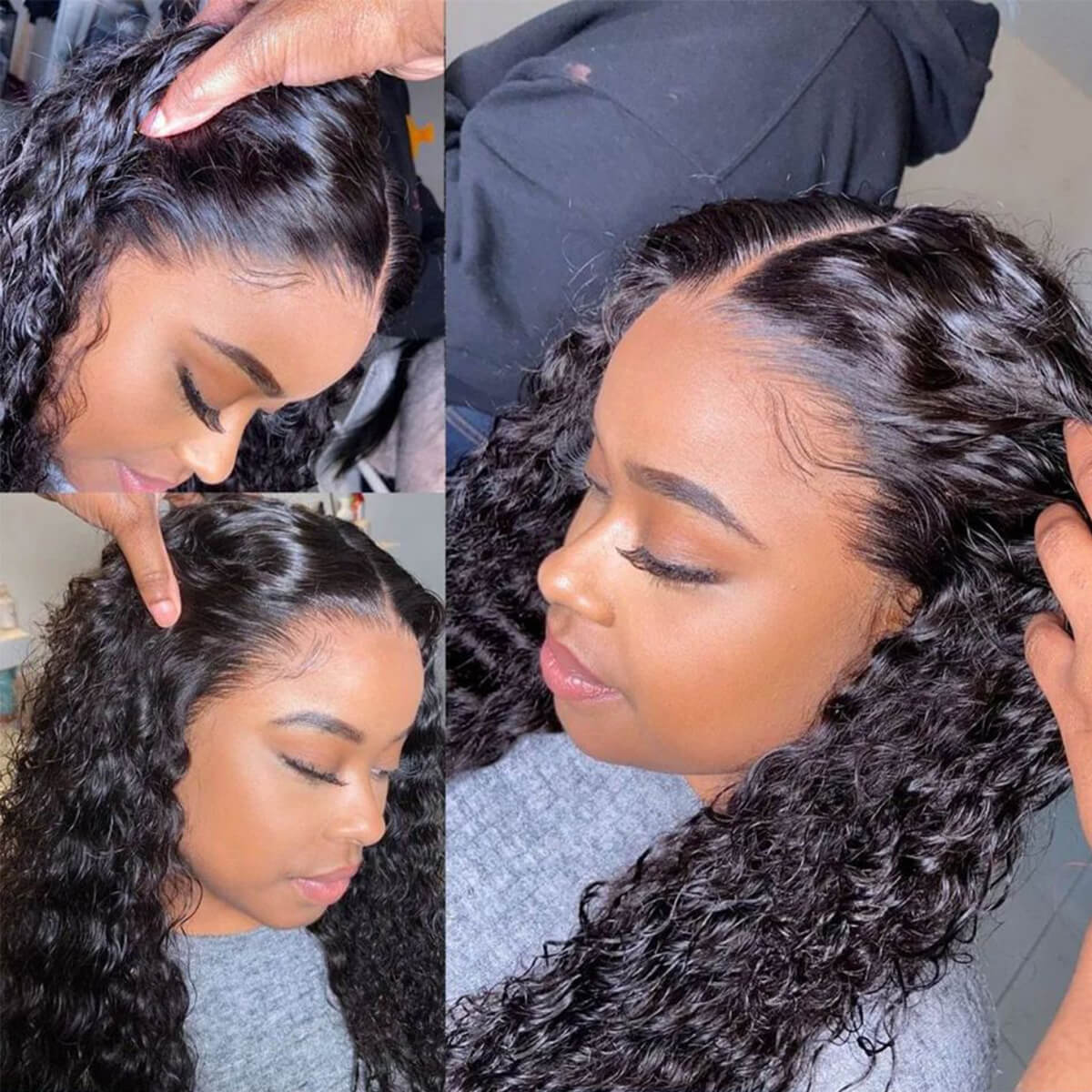 Water Wave 13x6 HD Lace Front Wig Virgin Human Hair Wig Pre-Plucked