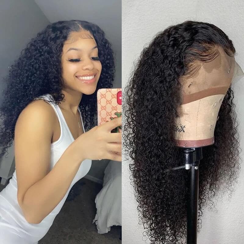 Jerry Curly HD 13x4 Lace Front Wig Thick Curly Hair Glueless Wigs