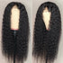 Deep Curly 4x4 Lace Wig Bleached Knots Natural Hairline For Sale