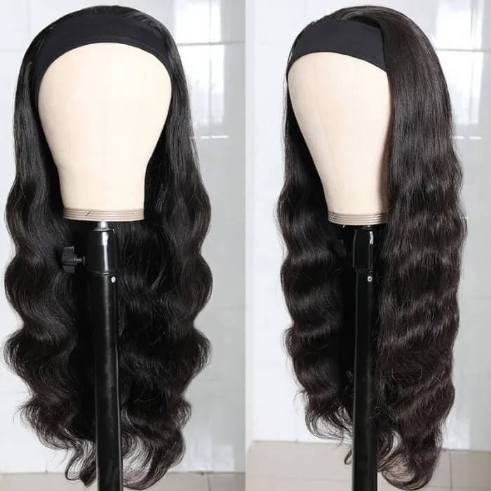 Body Wave Headband Wig Human Hair Glueless Wig