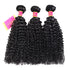 WorldNewHair Curly Hair Weave 100% Human Hair 3 Bundles Natural Color